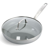CC005349-001 - Chatham Frying Pan With Lid, Stainless Steel - 28cm - Product Image 1