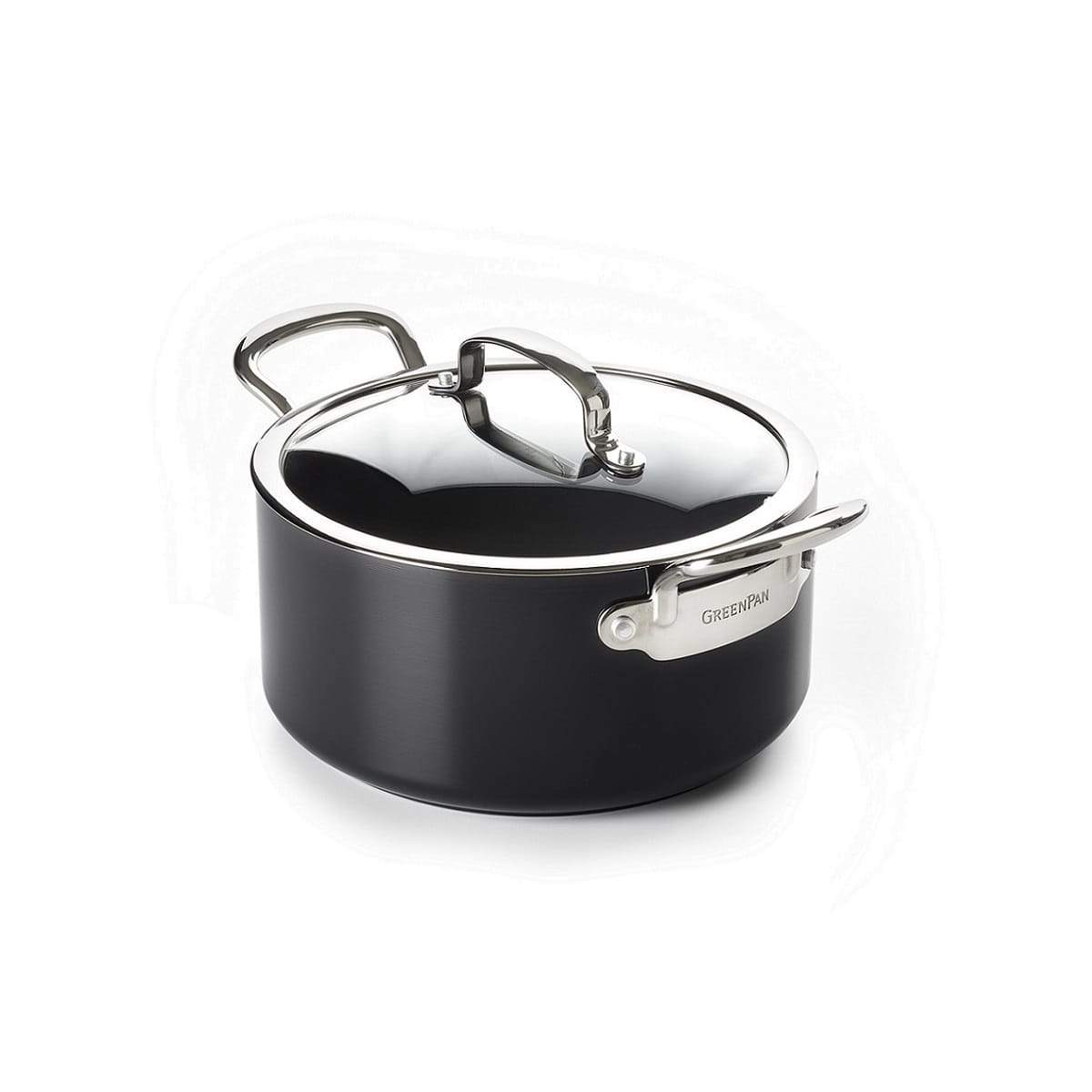 CW002204-002 - Barcelona Stock Pot with Lid, Black - 24cm - Product Image 1