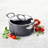 CW002204-002 - Barcelona Stock Pot with Lid, Black - 24cm - Product Image 2